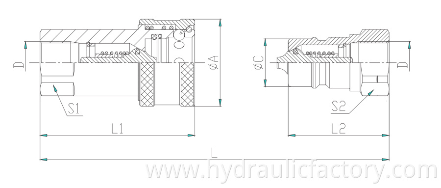 Quick Couplings Drawing